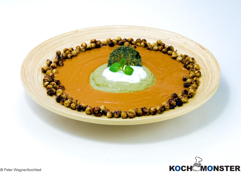 Doppellinsensuppe mit Linsencracker
Foto (c) Peter Wagner/kochtext
(stark reduzierte Bildqualität) Doppellinsensuppe mit Linsencracker
