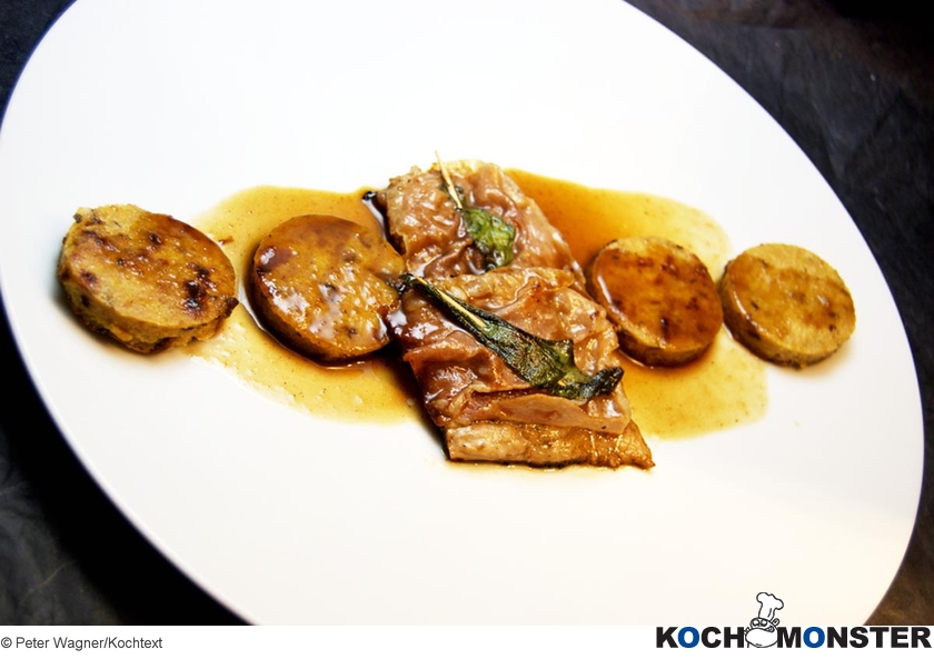 Saltimbocca mit Polentatalern