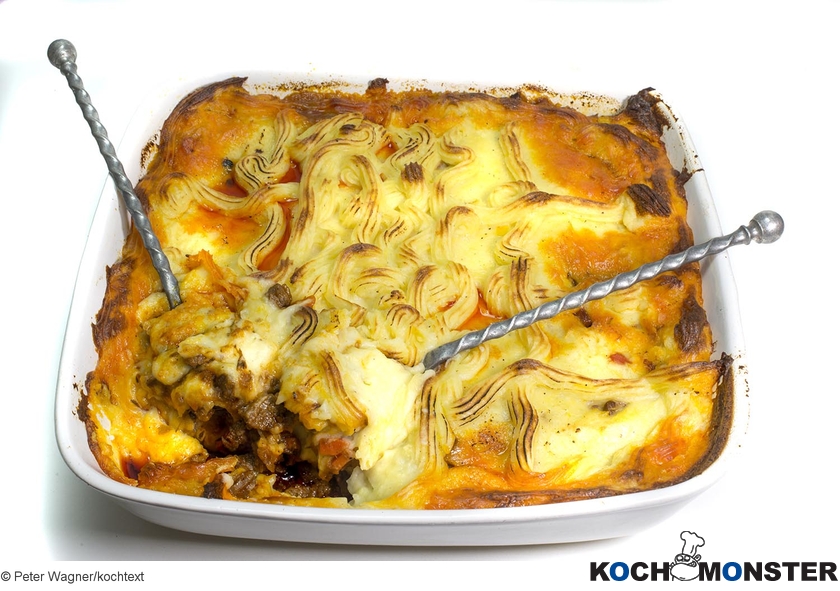 Shepherd’s Pie de Luxe
Foto (c) Peter Wagner/kochtext
(stark reduzierte Bildqualität) Shepherd’s Pie de Luxe
