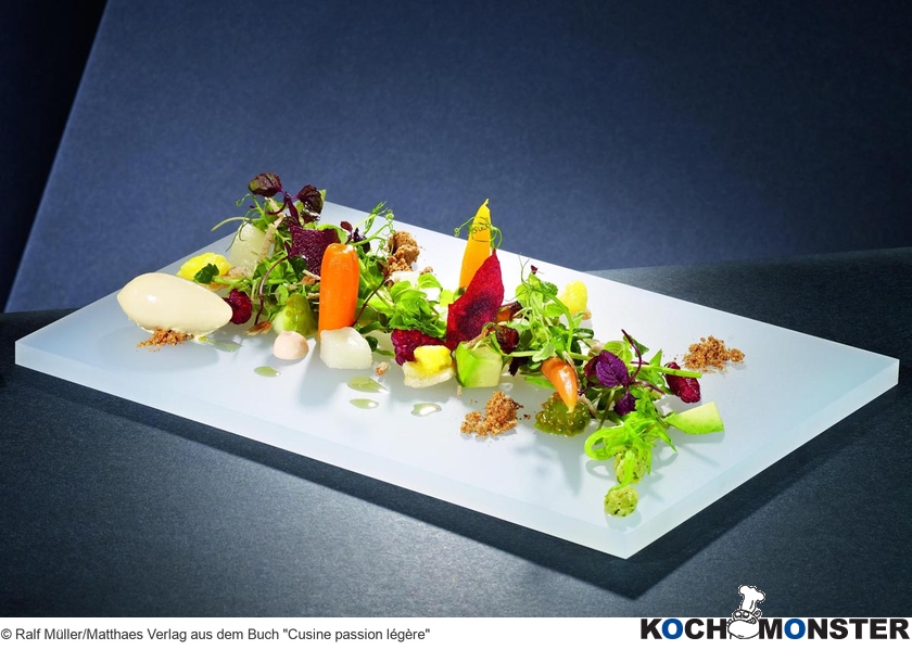 Sommer Sommer Sommer!!! Gemüse/Kräuter/Sprossen/Obst
Foto (c) Ralf Müller/Matthaes Verlag aus dem Buch Cusine passion légère
(stark reduzierte Bildqualität) Sommer Sommer Sommer!!! Gemüse/Kräuter/Sprossen/Obst