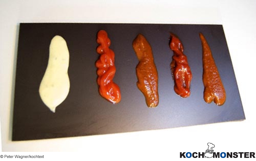 Tomatenketchup
Foto (c) Peter Wagner/kochtext
(stark reduzierte Bildqualität) Tomatenketchup