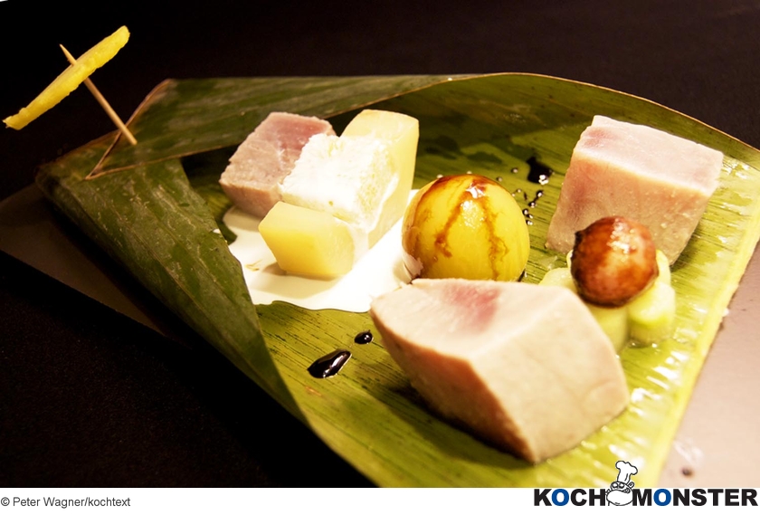 Polynesisches Poisson Cru
Foto (c) Peter Wagner/kochtext
(stark reduzierte Bildqualität) Polynesisches Poisson Cru