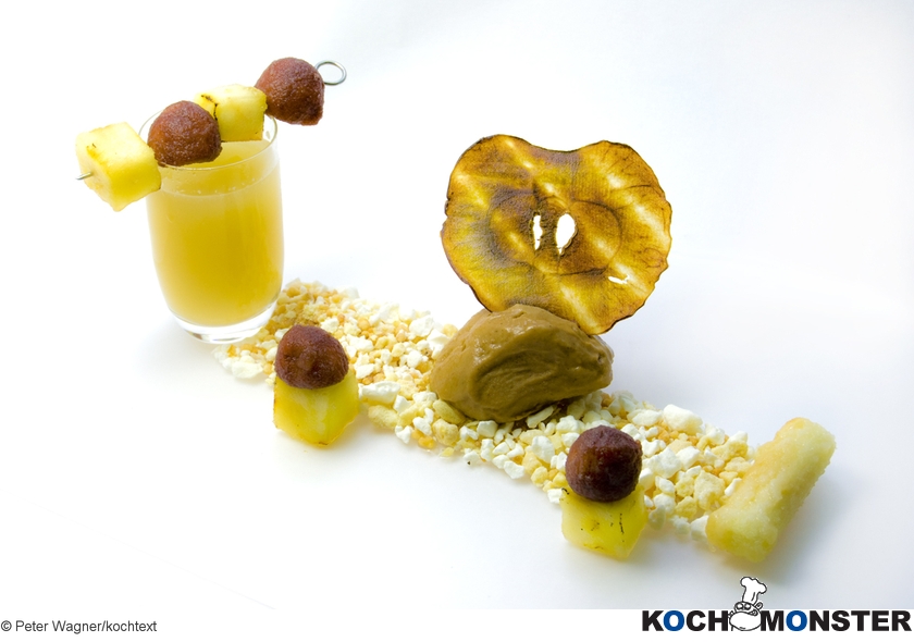 Apfelvariation
Foto (c) Peter Wagner/kochtext
(stark reduzierte Bildqualität) Apfelvariation