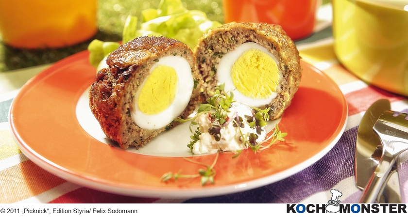 Eier im Schlafrock
