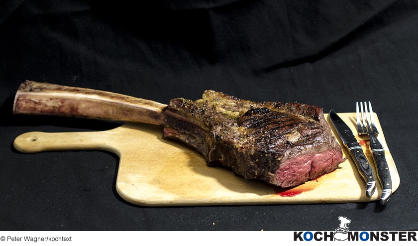 Tomahawk Steak
Foto (c) Peter Wagner/kochtext
(stark reduzierte Bildqualität) Tomahawk Steak