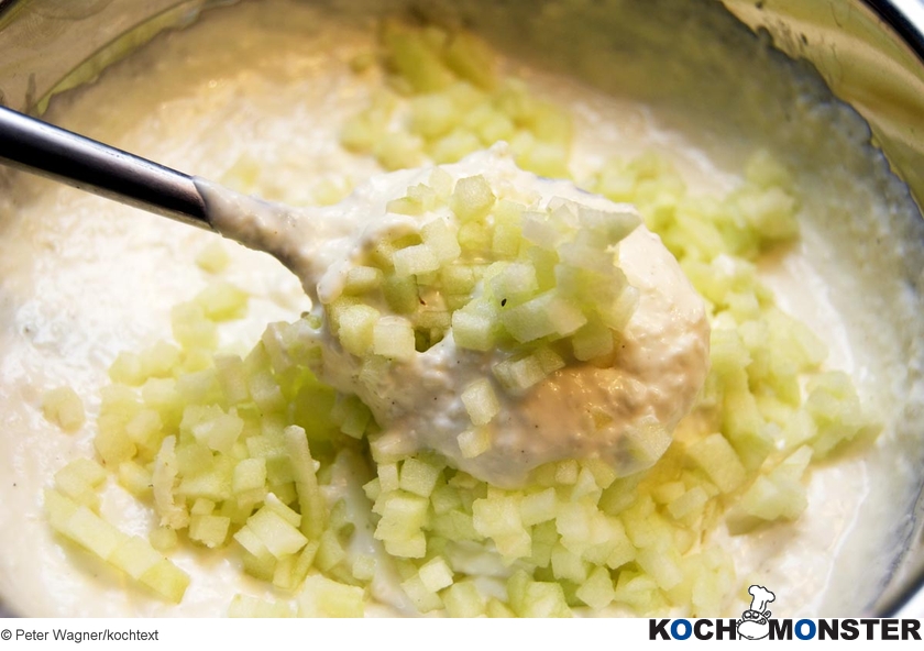 Die perfekte Apfel-Meerrettich-Sauce
Foto (c) Peter Wagner/kochtext
(stark reduzierte Bildqualität) Die perfekte Apfel-Meerrettich-Sauce