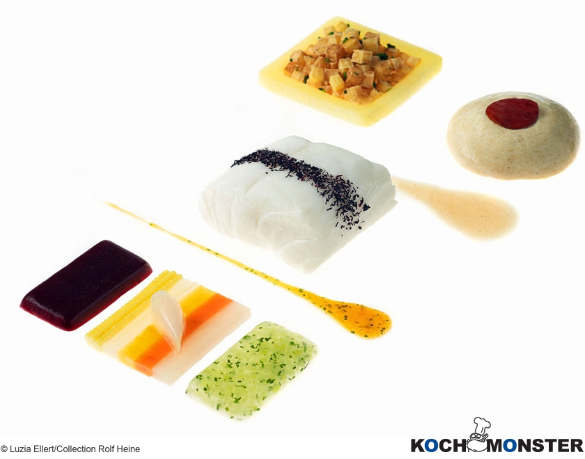 Kabeljau mit Mixed Pickles, Bratkartoffeln & Speck
