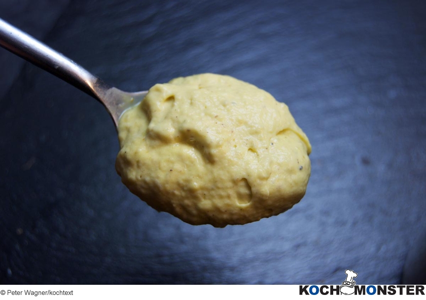 Die perfekte Mango-Curry-Kokos-Zitronengras-Sauce
Foto (c) Peter Wagner/kochtext
(stark reduzierte Bildqualität) Die perfekte Mango-Curry-Kokos-Zitronengras-Sauce