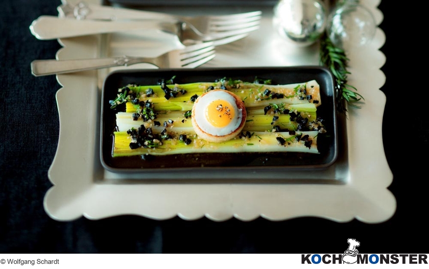 Lauch in Vinaigrette
Foto (c) Wolfgang Schardt
(stark reduzierte Bildqualität) Lauch in Vinaigrette